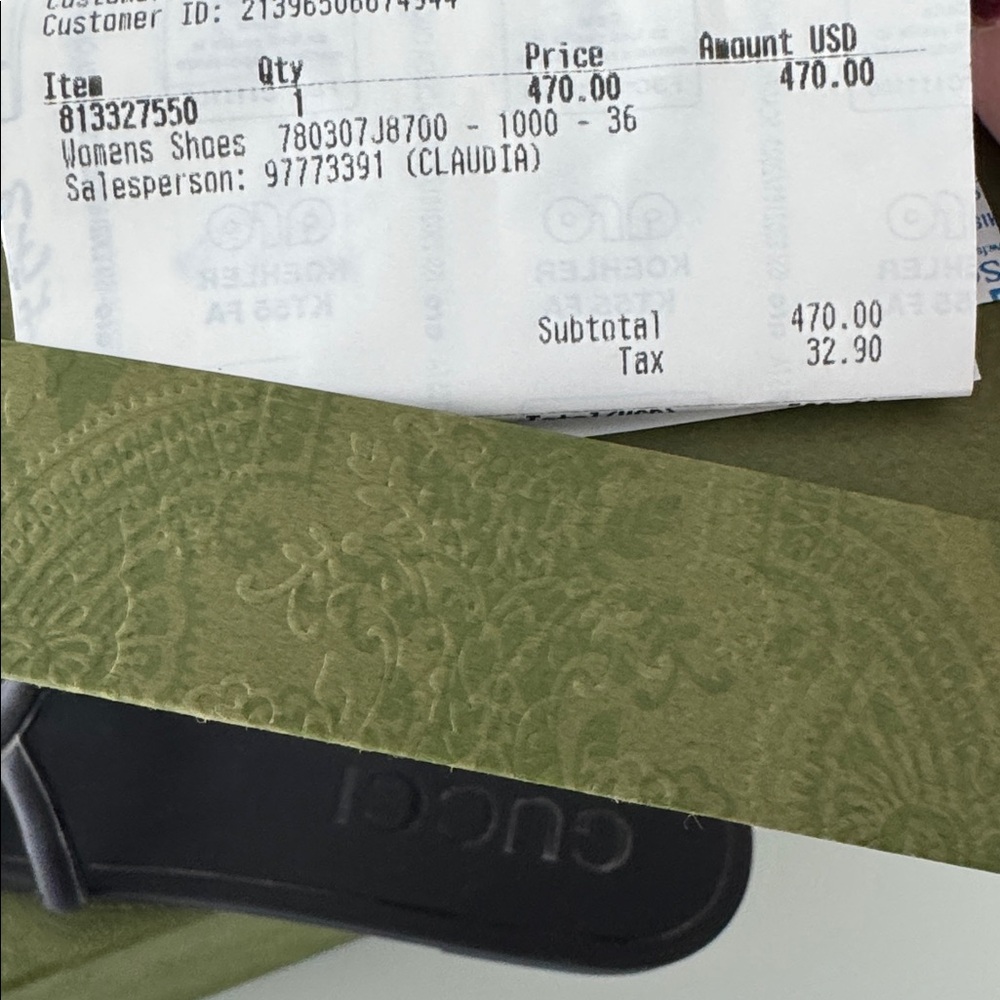 Gucci Black Slide Sandals - Picture 3 of 4